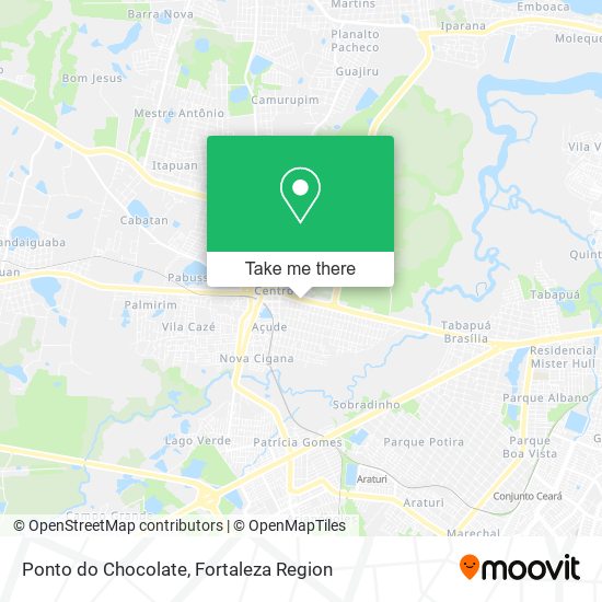 Ponto do Chocolate map