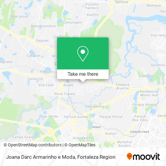 Joana Darc Armarinho e Moda map