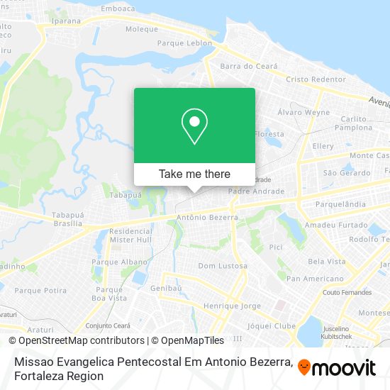 Missao Evangelica Pentecostal Em Antonio Bezerra map