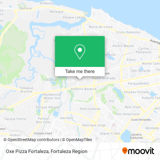 Oxe Pizza Fortaleza map