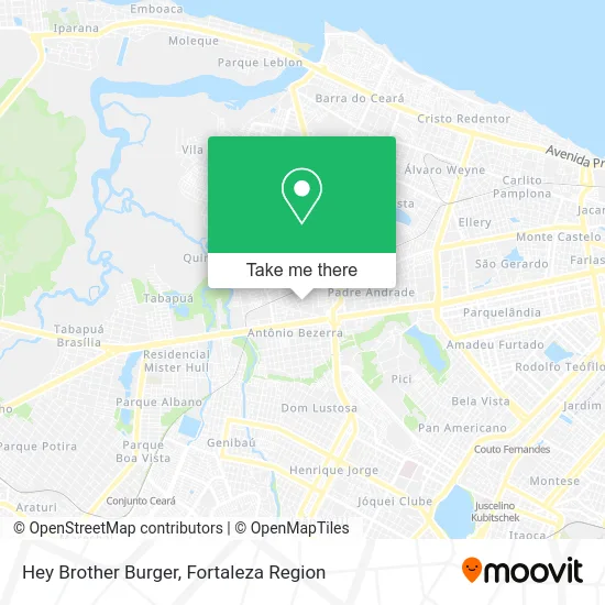 Hey Brother Burger map