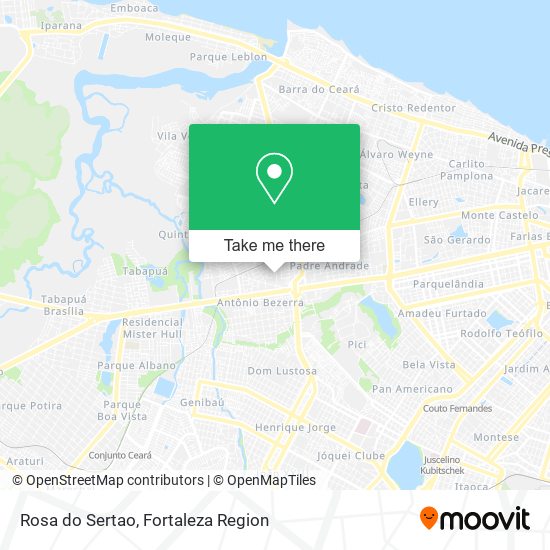 Rosa do Sertao map