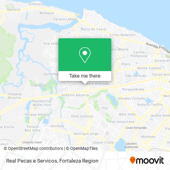 Real Pecas e Servicos map