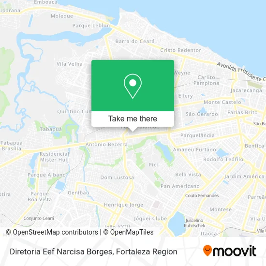 Diretoria Eef Narcisa Borges map