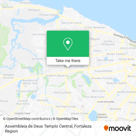 Assembleia de Deus Templo Central map