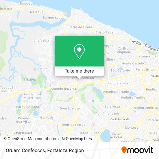 Oruam Confecces map