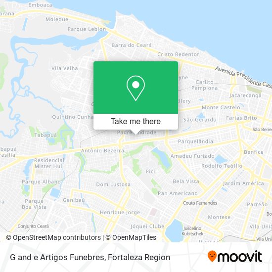 G and e Artigos Funebres map