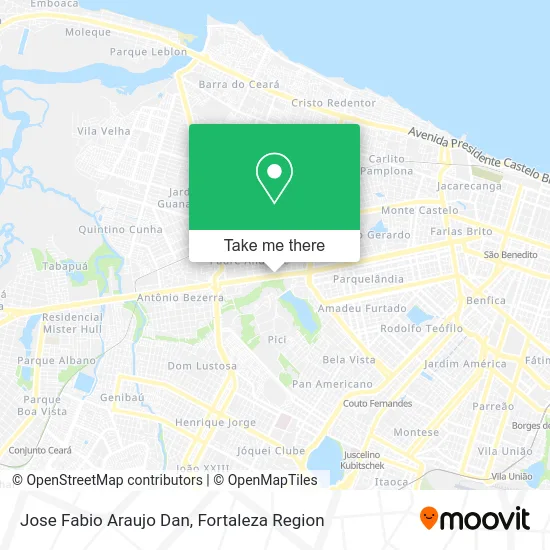 Jose Fabio Araujo Dan map