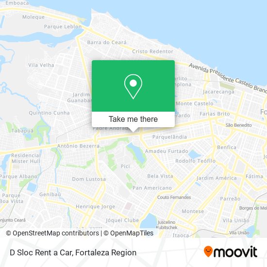 D Sloc Rent a Car map