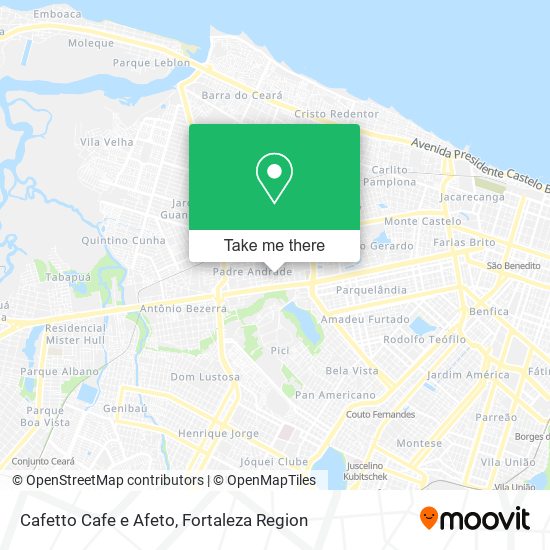 Cafetto Cafe e Afeto map