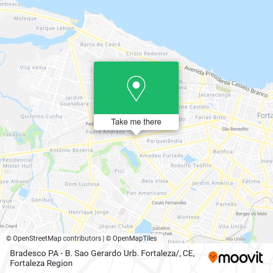 Bradesco PA - B. Sao Gerardo Urb. Fortaleza / , CE map