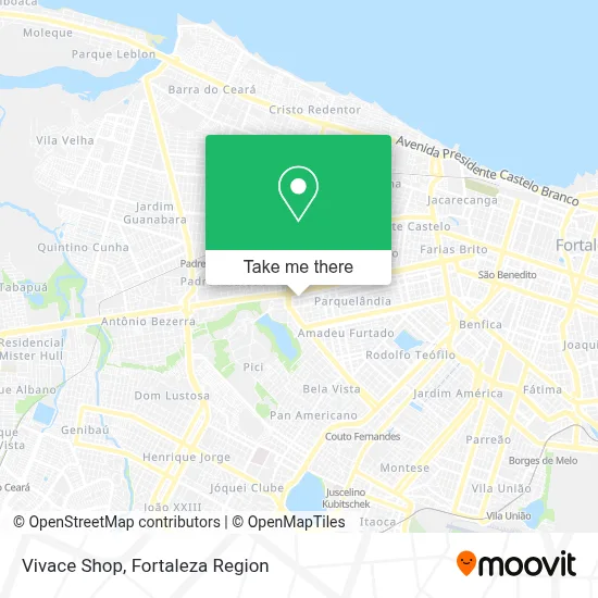 Vivace Shop map