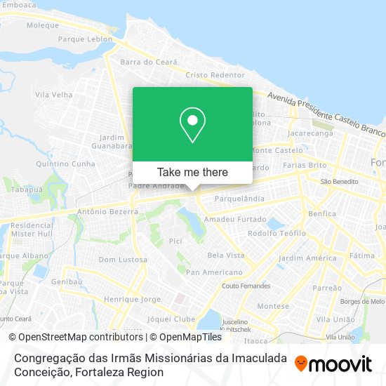 Congregação das Irmãs Missionárias da Imaculada Conceição map