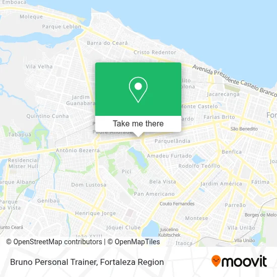 Bruno Personal Trainer map
