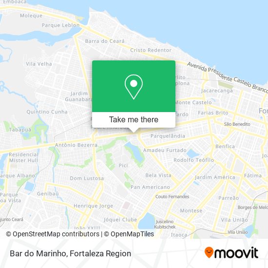 Mapa Bar do Marinho