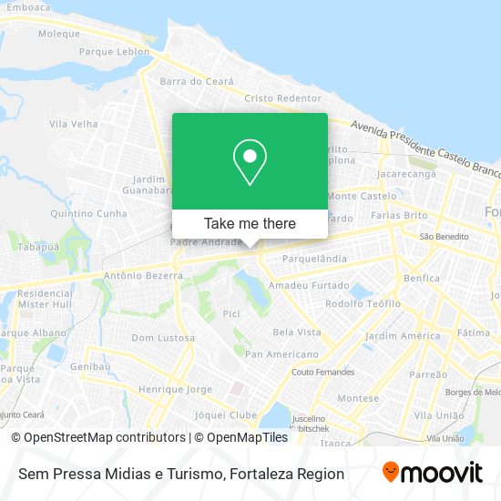 Sem Pressa Midias e Turismo map