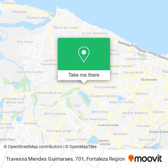 Mapa Travessa Mendes Guimaraes, 701