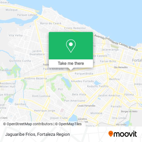 Jaguaribe Frios map