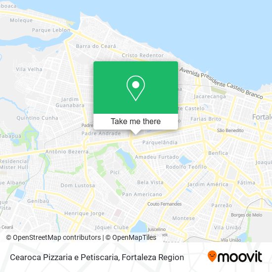 Mapa Cearoca Pizzaria e Petiscaria