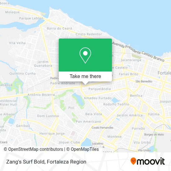 Zang's Surf Bold map