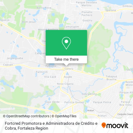 Fortcred Promotora e Administradora de Crédito e Cobra map