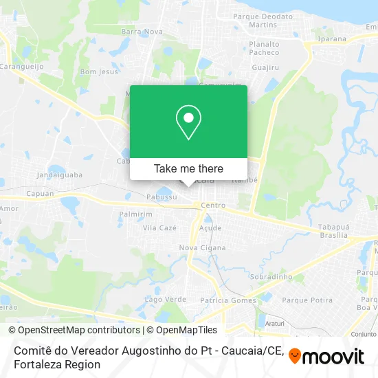 Comitê do Vereador Augostinho do Pt - Caucaia / CE map