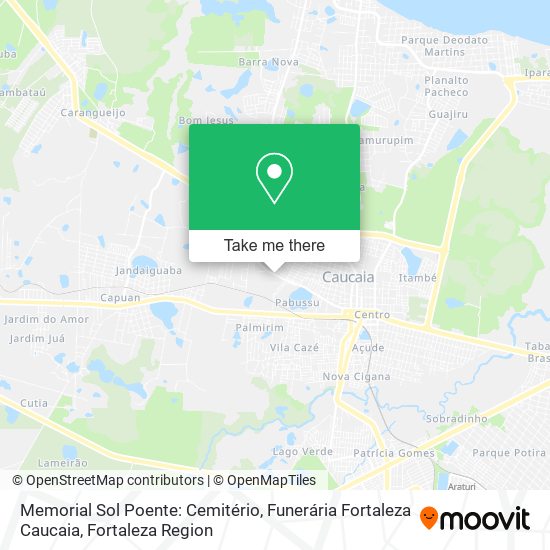 Memorial Sol Poente: Cemitério, Funerária Fortaleza Caucaia map