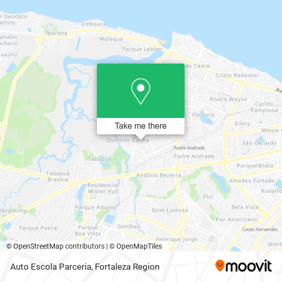 Auto Escola Parceria map