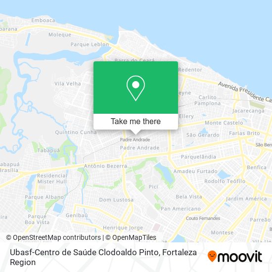 Mapa Ubasf-Centro de Saúde Clodoaldo Pinto