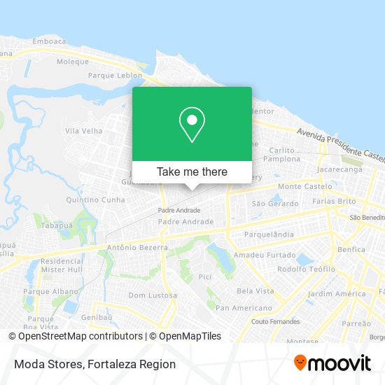 Moda Stores map