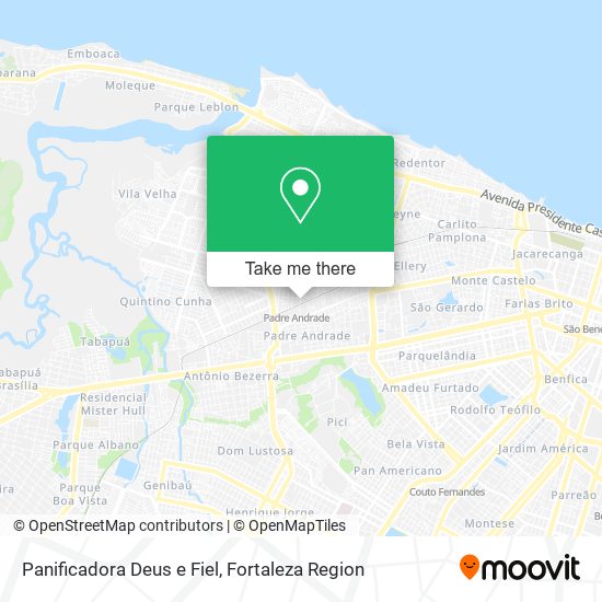 Panificadora Deus e Fiel map
