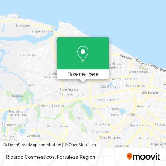 Ricardo Cosmesticos map