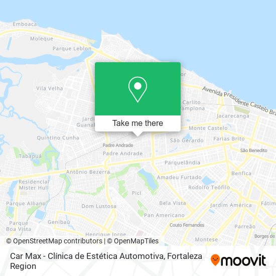 Mapa Car Max - Clínica de Estética Automotiva