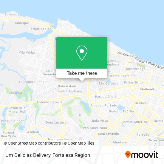 Jm Delicias Delivery map