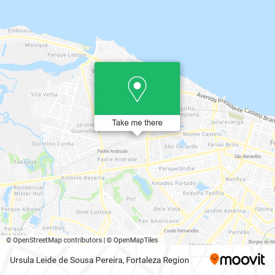 Ursula Leide de Sousa Pereira map