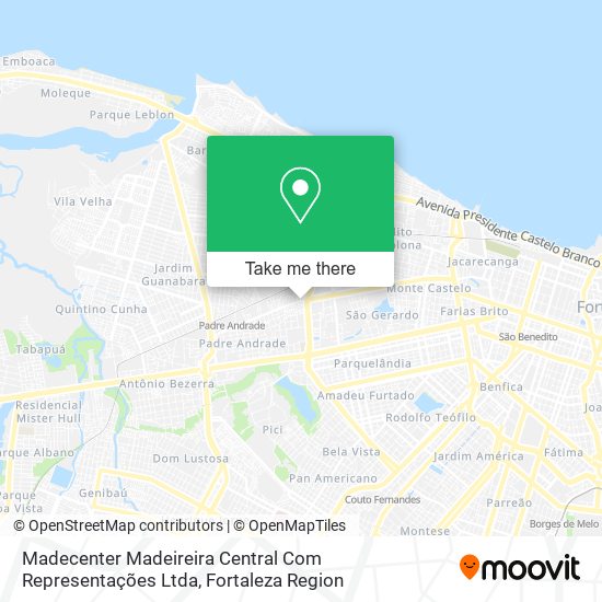 Madecenter Madeireira Central Com Representações Ltda map