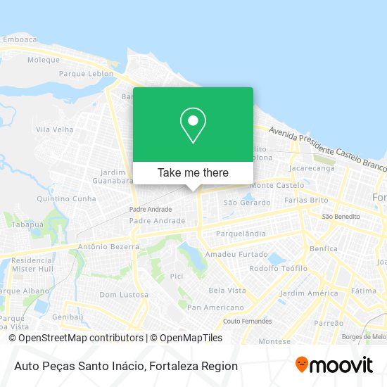 Mapa Auto Peças Santo Inácio