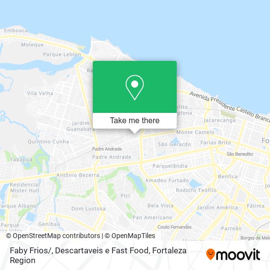 Faby Frios / , Descartaveis e Fast Food map