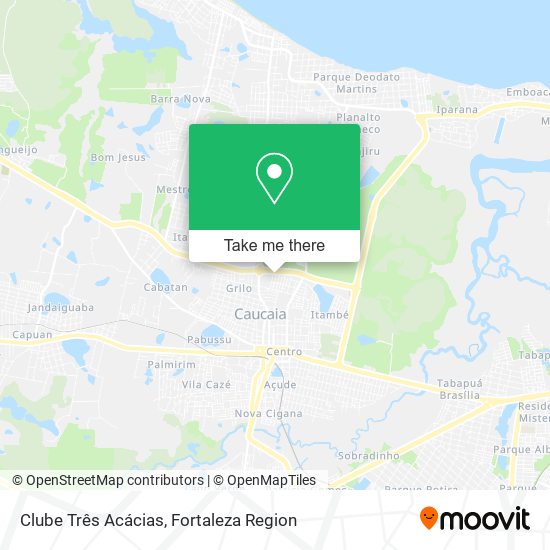 Clube Três Acácias map