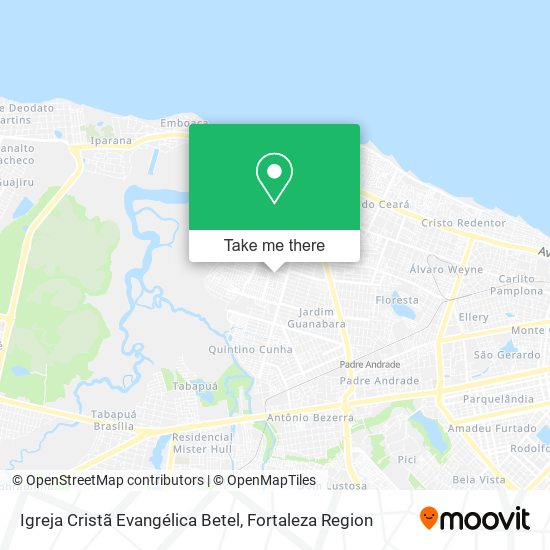 Mapa Igreja Cristã Evangélica Betel