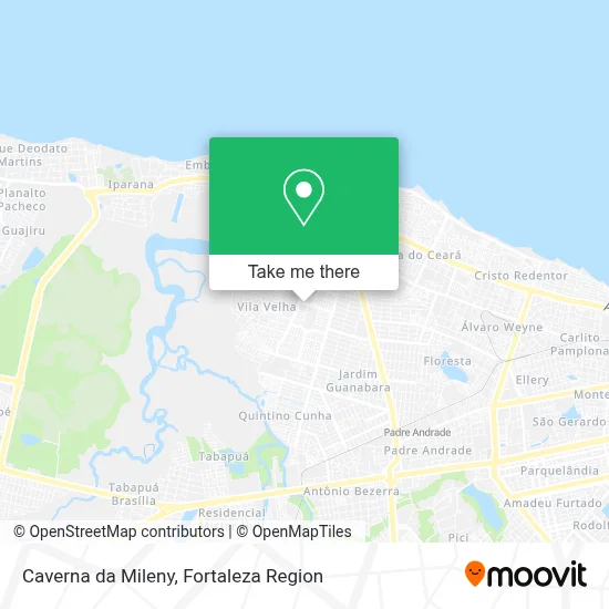 Caverna da Mileny map