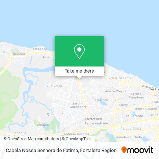 Mapa Capela Nossa Senhora de Fátima