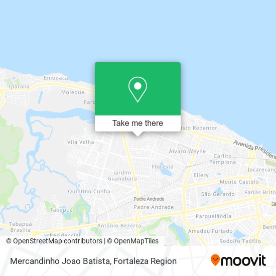 Mercandinho Joao Batista map