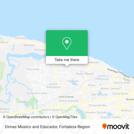 Dimas Musico and Educador map