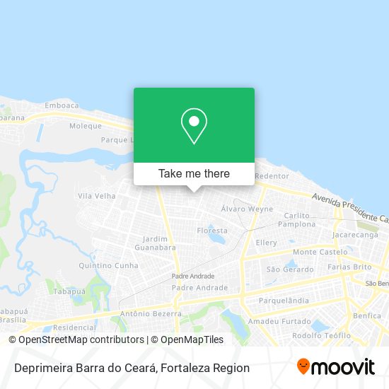 Deprimeira Barra do Ceará map