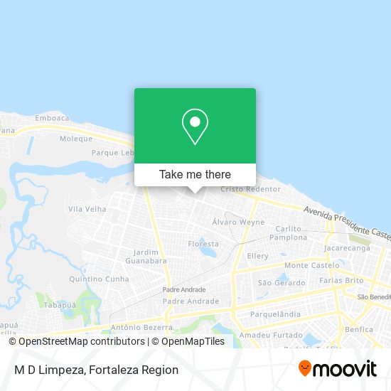 M D Limpeza map