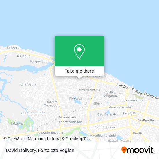 David Delivery map