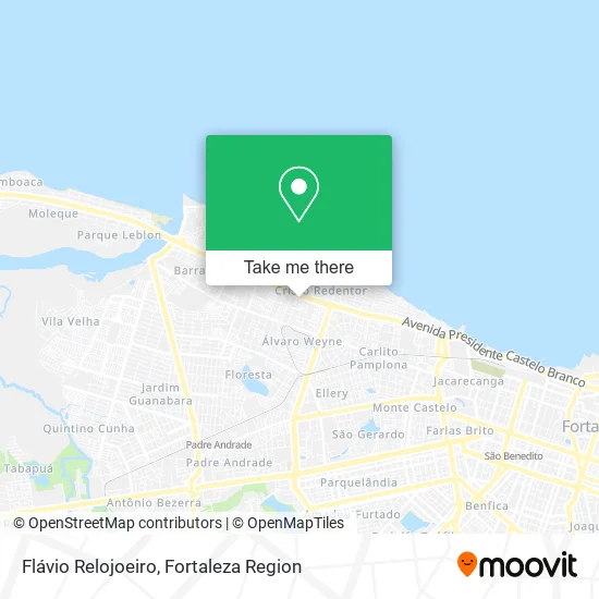 Flávio Relojoeiro map