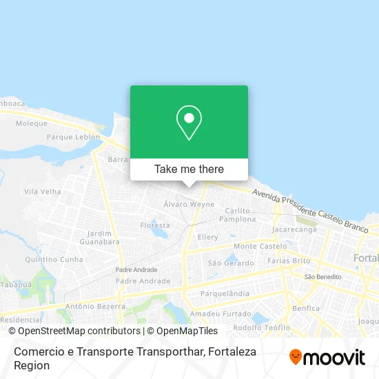 Comercio e Transporte Transporthar map