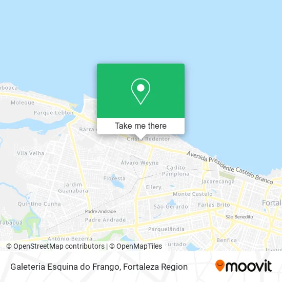 Galeteria Esquina do Frango map